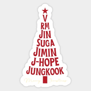 Christmas Tree BTS Sticker